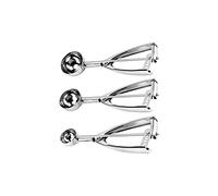 CHDWEY Cuillères 3 PCS/SET Crème glacée Scoop avec déclencheur En Acier Inoxydable Biscuit Gâteau Crème glacée Cuillère Outils de Cuisine
