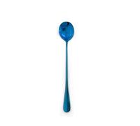 CHDWEY Cuillères à café Colorful Rainbow Black Coffee Dinner Dessert Spoons Table Teaspoon Round Scoop Long Handle Spoon Dinnerware Salad Drinking
