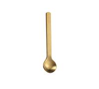 CHDWEY Cuillères Desserts en acier inoxydable Desserts Petit café Crème glacée Petit Dessert Scoop Condiment Salt Sugar Cuillère Accessoires de cuisine, 2 pcs(Or)