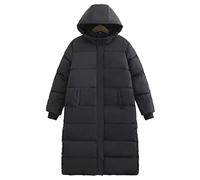 CHDWEY Doudoune pour femme - Manteau rembourré à capuche solide et épais en coton chaud - Pour l'extérieur (3XL)