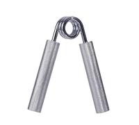 CHDWEY Entraîneur de préhension Aluminum Rod Grip Metal Grip Aluminum Alloy Handle Electroplating Spring to Enhance Hand Forearm Strength(White100lb)