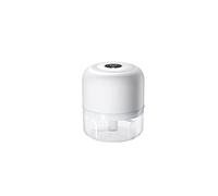 CHDWEY Hachoir à ail chaud électrique masher moulin à ail sans fil mini broyeur hachoir USB charge broyeur purée ail gingembre moulin à poivre frais(blanc)