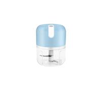 CHDWEY Hachoir à ail électrique robuste et durable avec chargement USB pour ail écrasé, gingembre et piment frais (bleu)