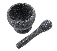 CHDWEY Hachoir à ail en résine Mortar Pestle Set Garlic Herb Spice Mixing Grinding Crusher Bowl Restaurant Outils de cuisine