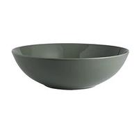 CHDWEY Lot de 1 bol en porcelaine pour salade, soupe, céréales, salade et pop-corn (vert, blanc) (vert, petit)