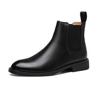 CHDWEY Oxford Chaussures Hommes Printemps/Hiver Élégantes Bottes Cuir Hommes Couple Chaussures Taille Slip-on Robe Formelle Bottes Modèle Défilé de Mode (EU 41)