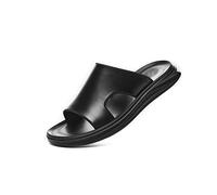 CHDWEY Pantoufles pour femmes Holiday Indoor Slippers Leather Whole Cut Summer Sandals Men Beach Shoes Seam Binding (7)