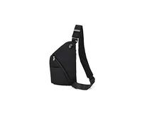 CHDWEY Petit sac banane ultra fin et antivol pour homme - Sac à bandoulière - Noir