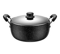 CHDWEY Poêle à soupe Maifan Stone Soup Pot antiadhésif Steamer Household Hot Pot Soup Stew Pot Dormitory Instant Noodle Pot Induction Cooker Pans