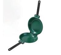CHDWEY Poêles Double Sided Frying Pan Green Antiadhésif Stir Frying Pan with Ceramic Coating Pancake Maker Cake Maker Home Kitchen Cookware