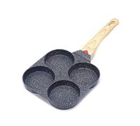 CHDWEY Poêles Egg Frying Pan Non-Stick 4-Cup Pancake Pan Kitchen Cooking Super Easy Egg Ham Pans Breakfast Cookwer for Gas&