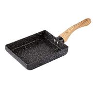 CHDWEY Poêles Frying Pan Tamagoyaki Omelette Black Non-Stick Pan Fry Egg Pan Pancake Kitchen Pot Maker Breakfast Pot Mini Cook(Black)