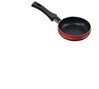 CHDWEY Poêles Mini Frying Pan Non-Stick Thickened Stainless Steel Frypan Pot Fried Eggs Saucepan 12cm Random Color Kitchen Cookware
