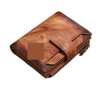 CHDWEY Portefeuille pour femme en cuir véritable pour hommes, porte-monnaie, porte-monnaie, petit porte-cartes, porte-monnaie masculin, porte-monnaie, portefeuille (MBQ3837BHZ)