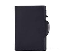 CHDWEY Portefeuilles pour Femmes Minimalist Pop up Card Holder Wallet for Men Blocking Crazy Horse Leather Card Holder Zipper Coin Pocket Men Purse