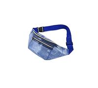 CHDWEY Sac banane Packs de taille, sac de ceinture pour femme, sac de voyage de plage sac de voyage transparent net fanny sac à taille étanche (Mavi)