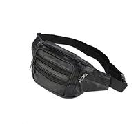 CHDWEY Sac en plein air Bodypack Sports Poitrine Sac Étanche Pu Casual Course Sac Hanche Taille Zipper Studies Anti-vol Pack