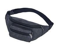CHDWEY Sachet Hommes Casual Durable Fanny Waist Pack Hommes Taille Sacs Ceinture Toile Nouvelle Hanche Boom Militaire Militaire Cintre Zipper Poche Bananes(4)