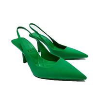 CHDWEY Sandales pour femmes Sandales pour femmes PumpsWoman Heeled Sandals Women High Heels Slingback Black Red Green Shoes on Heels (39 EU)
