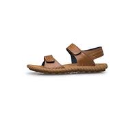 CHDWEY Sandales pour Hommes Men Summer Sandals Luxury Sandals for Men Super Lightweight Fashion Beach Shoes Classic Men Sandals(Bruin,42 EU)