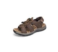 CHDWEY Sandales pour hommes Mode Été Loisirs Plage Hommes Chaussures Cuir Sandals The Big Yards Hommes Sandales Taille (Dark Marron, 13)
