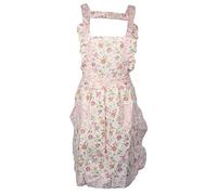 CHDWEY Tablier Femmes Tablier Home Cuisine Cuisine Chauffage Banque De Style Style Poche Dentelle Princesse Tablier Robe Robe à Tablier de ménage sans Manches