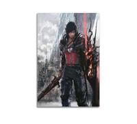 CHDYRNGU Final Fantasy 16 - Poster de jeu vidéo Final Fantasy - Impression sur toile - Décoration murale moderne pour chambre à coucher - 20 x 30 cm