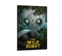 CHDYRNGU Poster de film de dessin animé robot sauvage - Impression sur toile - Décoration murale moderne pour chambre à coucher - 20 x 30 cm