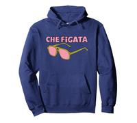 Che Figata Inscription Italienne avec Lunettes de Soleil rétro Sweat à Capuche