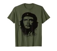 Che Guevara Chemise Revolution Rebel Cuba Vert Olive Militaire T-Shirt