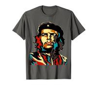 Che Guevara Édition limitée 2024 T-Shirt Gris Unisex Adulte Classique Casual Imprimée lettre Col En U Manche courte T-shirt
