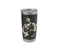 Che Guevara Guitare Ernesto Kuba Cool Retro Vintage Gobelet isotherme en acier inoxydable double paroi