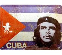 CHE GUEVARA - Plaque métal décorative CHE GUEVARA "Che Guevara by Korda", en relief métal, 20 x 15 cm