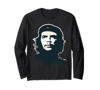 Che Guevara Shirt Portrait Révolution Rebelle Cuba Manche Longue