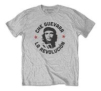 Che Guevara - T-Shirt # XL Unisex Grey # Circle Logo [Import]