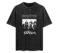 Cheap Trick Essential Album Cover Art Men's T Vintage Rock Band Tour Merch Black T-Shirt Black XL