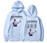 Cheaper Than Therapy Tour 2025 Sweat À Capuche Imprimé Alex Warren Sweat-Shirt Mode Décontracté Pull-Over Homme/Femme Manches Longues Vêtement-Blue||XX_l