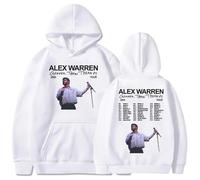 Cheaper Than Therapy Tour 2025 Sweat À Capuche Imprimé Alex Warren Sweat-Shirt Mode Décontracté Pull-Over Homme/Femme Manches Longues Vêtement-White||x_s