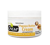 Chear Crème au beurre de papaye au pamplemousse et agrumes - Formule solide - Apaise les imperfections et unifie la peau - 500 ml
