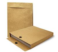 Cheardia Lot de 30 enveloppes d'expédition en kraft extensibles de 33 x 24 cm, très résistantes à la déchirure avec fermeture , 200 g/m², pour rangement de documents de bureau, photos, organisation