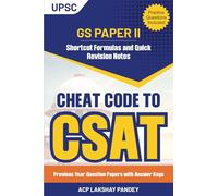 Cheat Code CSAT Quick Revision notes and Shortcut Formulas for CSAT EXAM Preparation book by ACP Lakshay Pandey