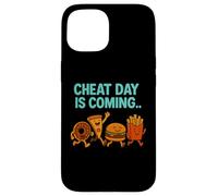 Cheat Day is Coming - Frites à Pizza drôles de malbouffe Coque pour iPhone 15