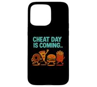 Cheat Day is Coming - Frites à Pizza drôles de malbouffe Coque pour iPhone 15 Pro Max