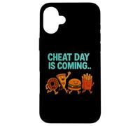 Cheat Day is Coming - Frites à Pizza drôles de malbouffe Coque pour iPhone 16 Plus