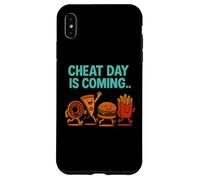 Cheat Day is Coming - Frites à Pizza drôles de malbouffe Coque pour iPhone XS Max