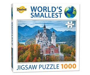 Cheatwell Games 13930 World's Smallest 1000 Piece Jigsaw Puzzle Neuschwanstein Castle, Various