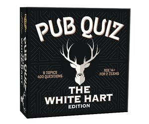 Cheatwell Games The White Hart Pub Quiz - 400 Questions dans Chaque catégorie imaginable - Livré avec Bloc-réponses et Crayons - À partir de 14 Ans