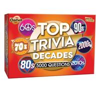 Cheatwell Games Top Trivia Decades Quiz Game - 5000 Questions pour Tester Vos Connaissances en Musique, cinéma, télévision, Science, Nourriture, Boisson, Culture, Connaissances générales des 60