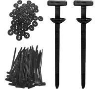 Checarzhn--No1-100pcs Nylon Universal Cable Tie Buckle, Serre Cable Plastique Polyvalentes Résistantes, Boucles En Plastique Pour Réparation Automobile, Fixation Rapide Et Durable