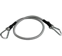 Checarzhn--No1-10979 Lot De 4 Cordes D'extension Avec Mousqueton, Sécurité De Transport, Corde Élastique, Tendeur De Voile, Mousqueton - 70 Cm - Noir - 70 X 3,5 X 3,5 Cm
